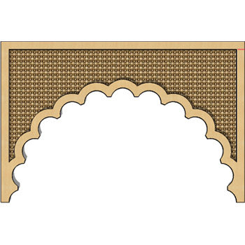 Mosaic House Moroccan tile Loczi D Arch F1_M5 wood, mosharabi,  mashrabiah, mosharabia, mousharabieh, screen 